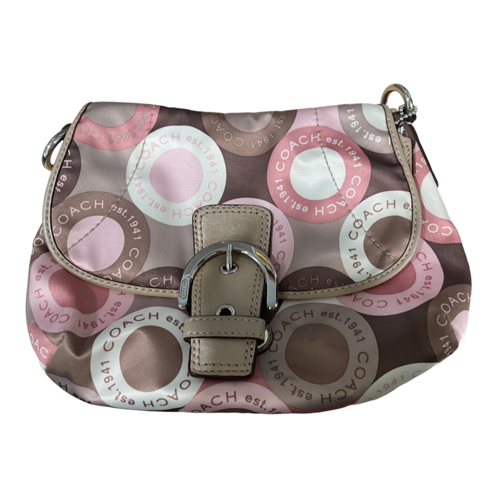 Coach Pink and Brown Purse.